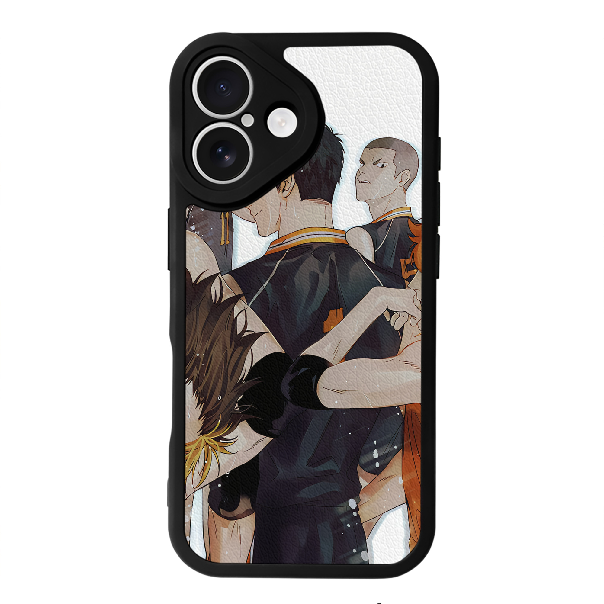（画像用） ハイキュー!! Haikyu!! 【iPhone 16シリーズ対応】シリコンスマホケース（レザー調） 材質：シリコン